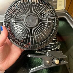 Black Clip-On Fan